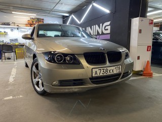 BMW E90 замена линз на Aozoom K3 Dragon Knight, замена стёкол, бронирование, тонирование поворотника