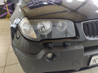 BMW X3 установка линз Aozoom Kamiso T9, глубокая полировка, бронирование фар полиуретановой плёнкой (0)