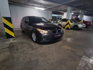 BMW 5 E61 установка светодиодных линз, замена стекол и бронирование фар (8)