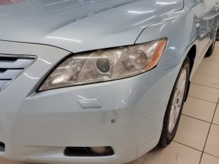 Toyota Camry установка светодиодных линз, полировка, бронирование фар (1)