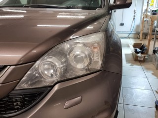 Honda CR-V замена линз на диодные Aozoom Kamiso T9 (0)