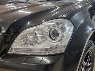 Mercedes-Benz GL W164 замена штатных линз на светодиодные Aozoom Kamiso T9 (5)