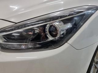 Hyundai I40 замена штатных линз на светодиодные Aozoom T9 (7)