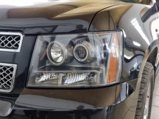 Chevrolet Tahoe покраска масок фар, установка Led ламп (2)