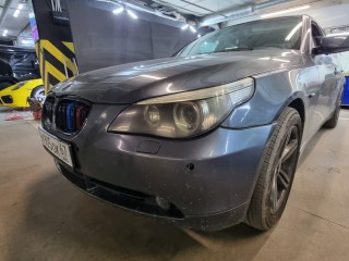 BMW E60 замена линз на Aozoom A3+, покраска масок фар (0)