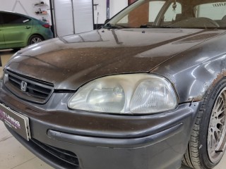 Honda Civic чистка фар и покраска масок (1)