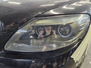 Mercedes-Benz W216 реставрация фар и покраска масок (8)