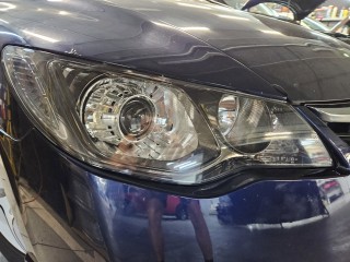 Honda Civic 4d установка Bi-led линз Viper Zoom Z6+, светодиодные лампы габаритных огней (4)