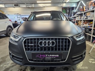 Audi Q3 замена линз на Biled Aozoom K3, анти-хром масок фар, бронирование (0)