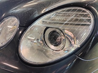 Mercedes-Benz W211 замена линз на MTF Dinamic Vision 5000k, замена стекол, оклейка бронепленкой (7)