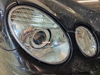 Mercedes-Benz W211 замена линз на MTF Dinamic Vision 5000k, замена стекол, оклейка бронепленкой (6)