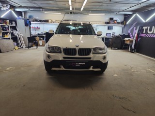 BMW X3 F25 замена линз на bi-led StatLight A6, ремонт и бронирование стёкол фар (1)