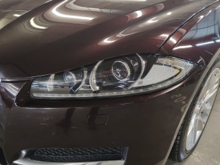 Jaguar XF замена линз на Bi-led Viper Z6+, глубокая полировка и бронирование фар (7)