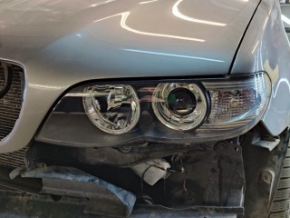 BMW X5 E53 замена линз на Aozoom K3 DK200, замена маркеров ангельских глаз, бронирование (6)