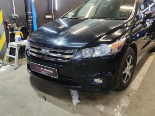 Honda Stream установка bi-led линз Aozoom A17, бронирование фар (2)