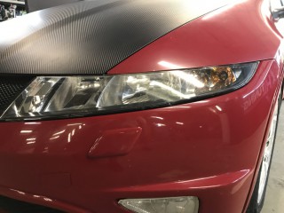 Honda Civic Type R чистка фар (6)