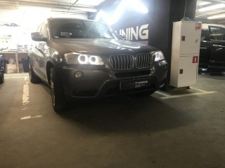 BMW X3 ремонт ангельских глаз (6)