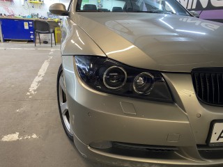 BMW E90 замена линз на Aozoom K3 Dragon Knight, замена стёкол, бронирование, тонирование поворотника (6)