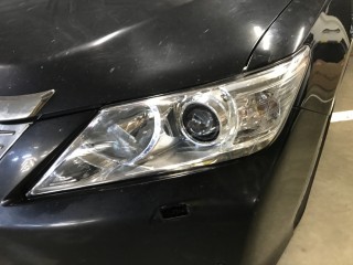 Toyota Camry замена линз на Bi-led A12, новые стёкла (4)
