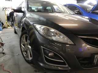 Mazda 6 установка светодиодных линз Aozoom A12 (1)