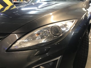 Mazda 6 установка светодиодных линз Aozoom A12 (2)