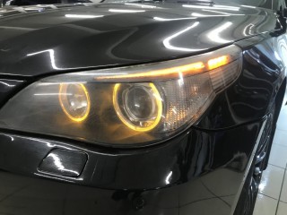 BMW 5 E60 замена линз и восстановление фар (1)