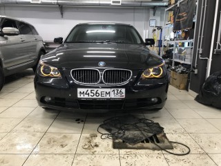 BMW 5 E60 замена линз и восстановление фар (6)