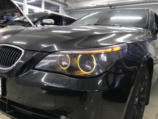 BMW 5 E60 замена линз и восстановление фар (7)