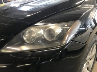 Mazda CX-7 ремонт запотевания фар (1)