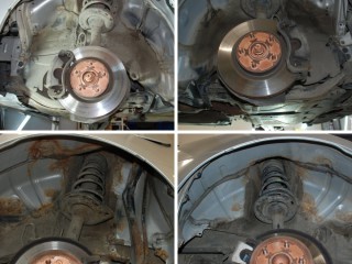 Toyota Camry шумоизоляция пола и колесных арок (3)