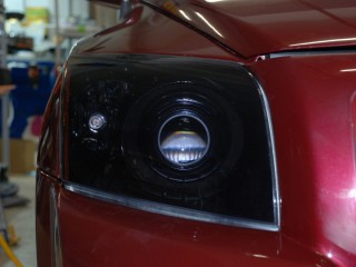 Dodge Caliber установка LED модулей и диодов, покраска масок фар (0)