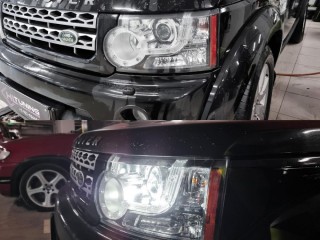 Land Rover Discovery замена штатного Bi-ксенона на светодиодные Bi-led линзы (0)