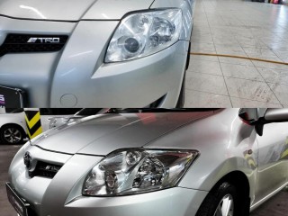 Toyota Auris замена штатных линз на Bi-led линзы Aozoom, глубокая полировка (4)
