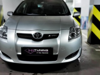 Toyota Auris замена штатных линз на Bi-led линзы Aozoom, глубокая полировка (1)