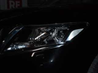 Nissan Pathfinder установка светодиодных линз, нанесение гидрофобного покрытия (5)