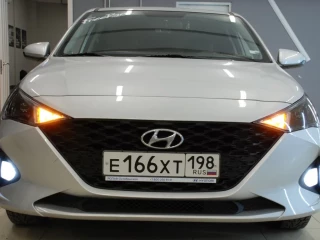 Hyundai Solaris улучшение света фар (5)